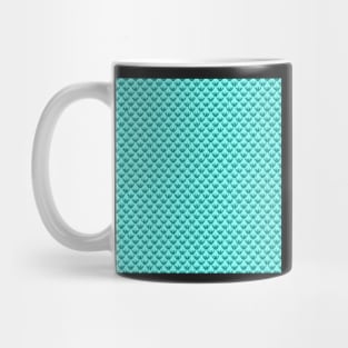 Teal scale pattern Mug